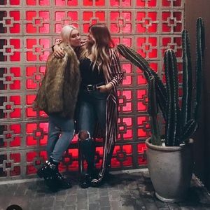 Zara long duster - striped with tie